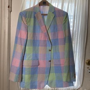 Vineyard Vines Seersucker Patchwork Blazer
